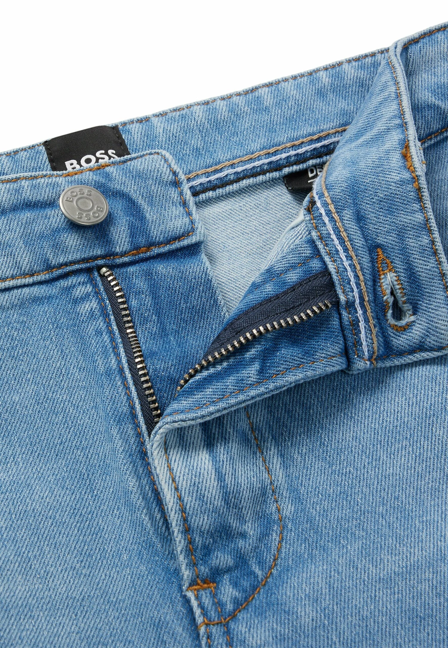 Boss Delaware - Straight Leg Jeans - Light Blue Five 6 Boss Delaware - Straight Leg Jeans - Light Blue Five - Image 6