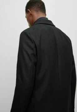 Boss H-Hyde-Db-Flaps - Classic Coat - Black One -Boss Sales Store 02028cfe961a435d9f8d4fb790922aca