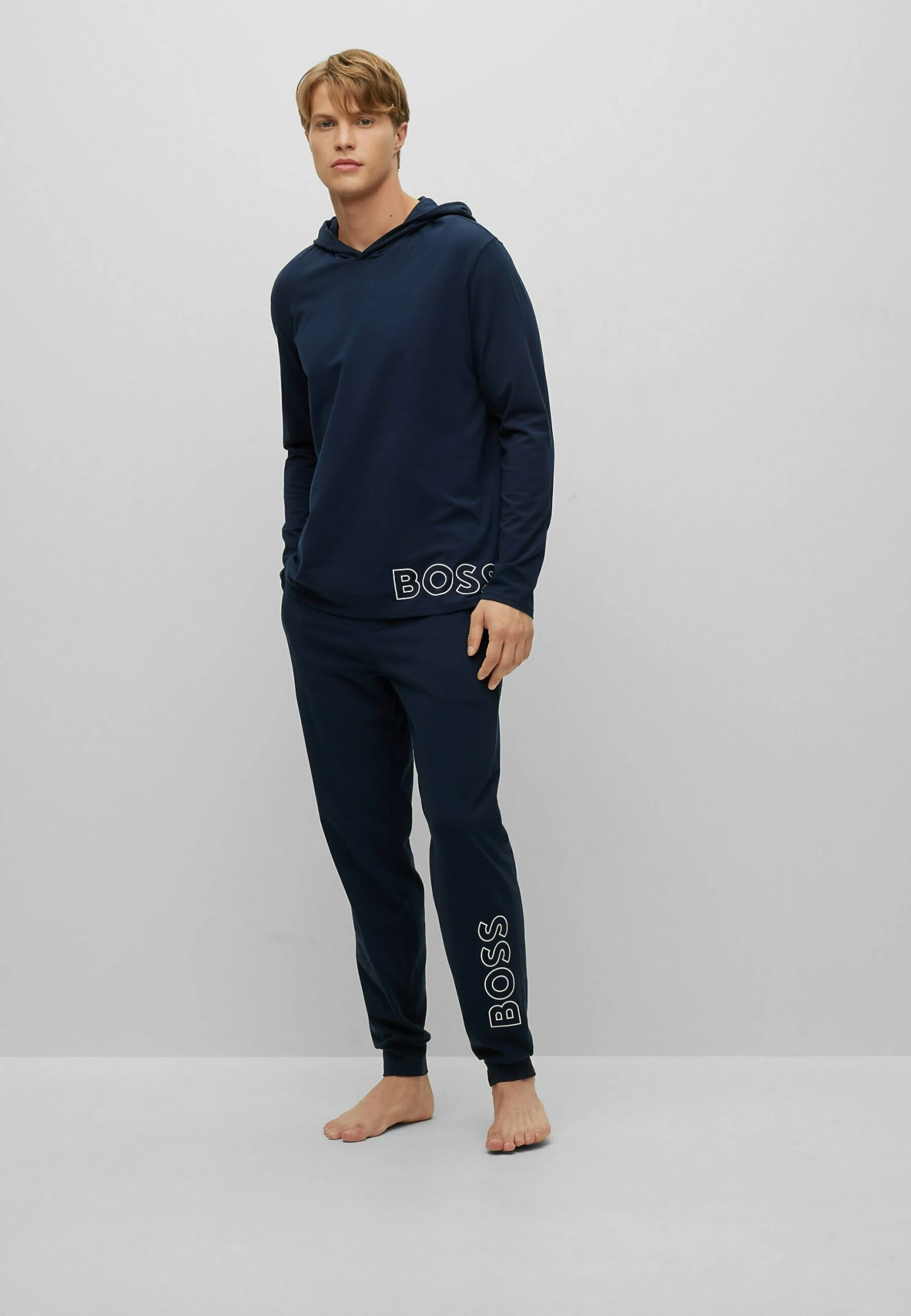 Boss Identity - Pyjama Top - Dark Blue One 2 Boss Identity - Pyjama Top - Dark Blue One - Image 2