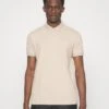 Boss Cotton Piquee Regular Fit Logo Polo - Polo Shirt - Medium Beige