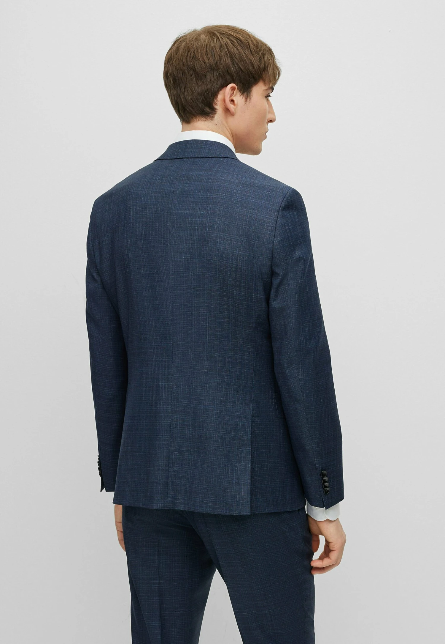 Boss Set H-Huge-2Pcs-Peak - Suit - Dark Blue Four 4 Boss Set H-Huge-2Pcs-Peak - Suit - Dark Blue Four - Image 4