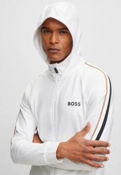 Boss Sicon Mb 1 - Zip-Up Sweatshirt - White -Boss Sales Store 21762297bea64512bb823e95e0885669