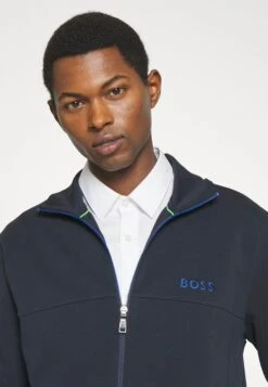 Boss Skaz - Zip-Up Sweatshirt - Dark Blue -Boss Sales Store 228b3b58f7af4ae4a593862996eeba88
