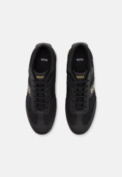 Boss Rusham - Trainers - Black/Gold -Boss Sales Store 22d80ed2094c44efae3c29ece769beff