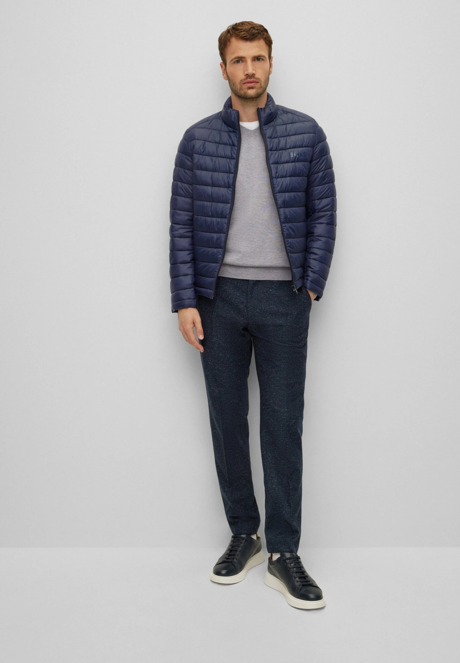 Boss Baram-L - Jumper - Silver One 2 Boss Baram-L - Jumper - Silver One - Image 2