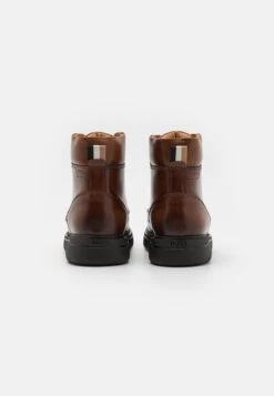 Boss Jacob - Lace-Up Ankle Boots - Medium Brown 8 Boss Jacob - Lace-Up Ankle Boots - Medium Brown -Boss Sales Store 25c5ced7a5ea400fb7bddeabf43e9bb0