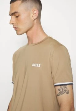 Boss Tee - Print T-Shirt - Medium Beige -Boss Sales Store 2aaa1da96b9245df9e3df38e82b0250c