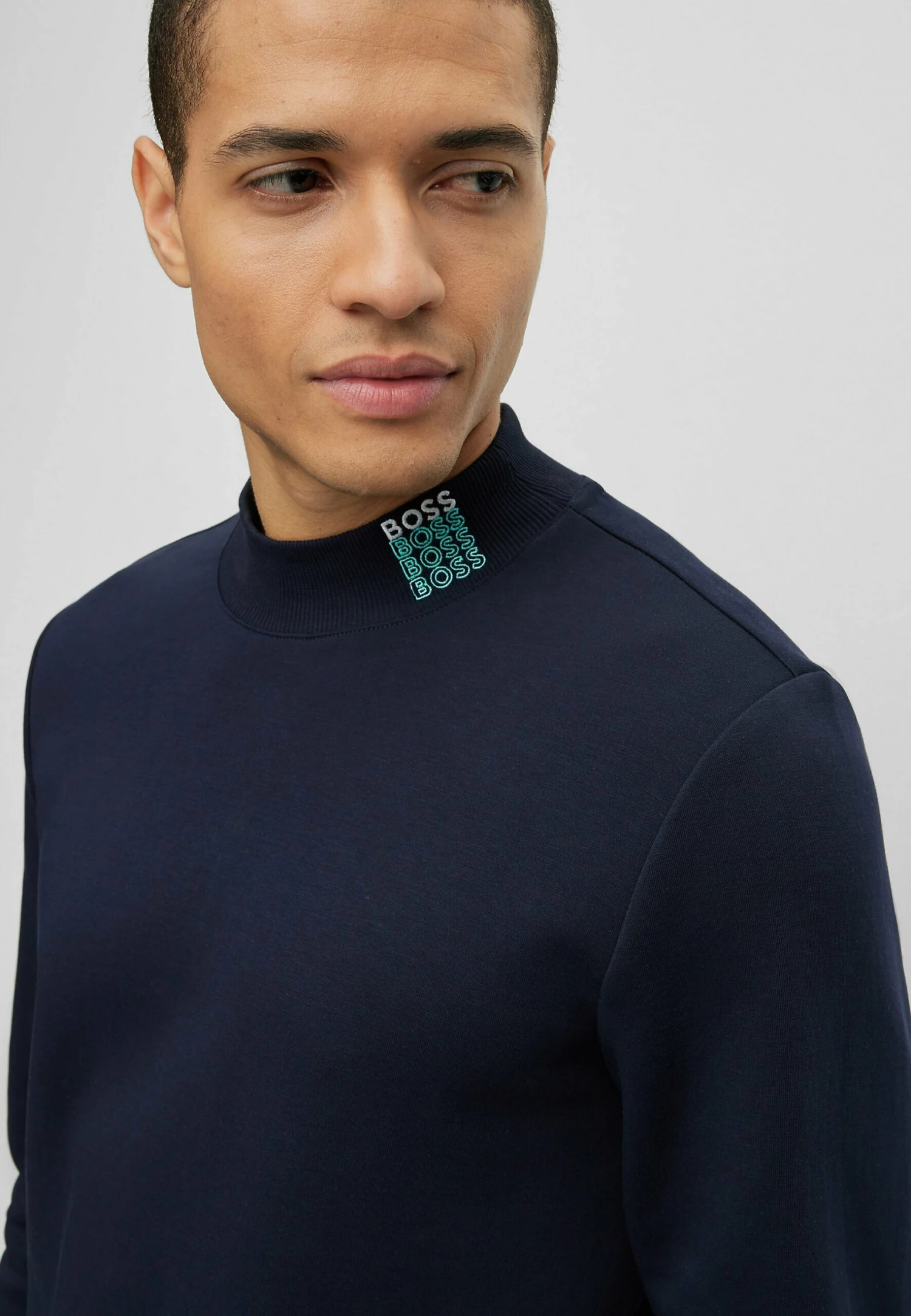 Boss Salbock - Sweatshirt - Dark Blue Two 4 Boss Salbock - Sweatshirt - Dark Blue Two - Image 4