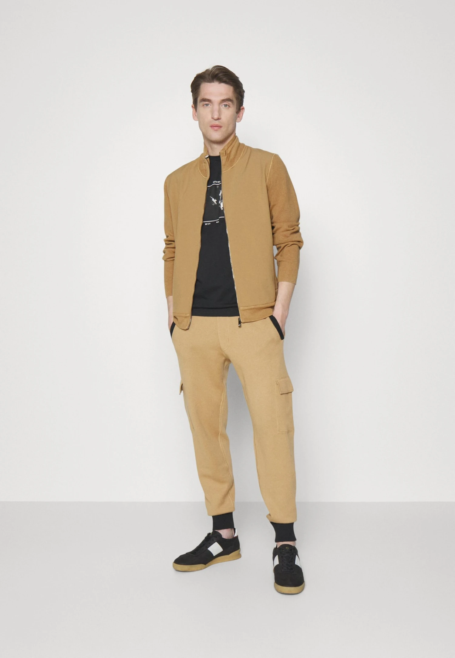 Boss Feloy - Cardigan - Medium Beige 2 Boss Feloy - Cardigan - Medium Beige - Image 2