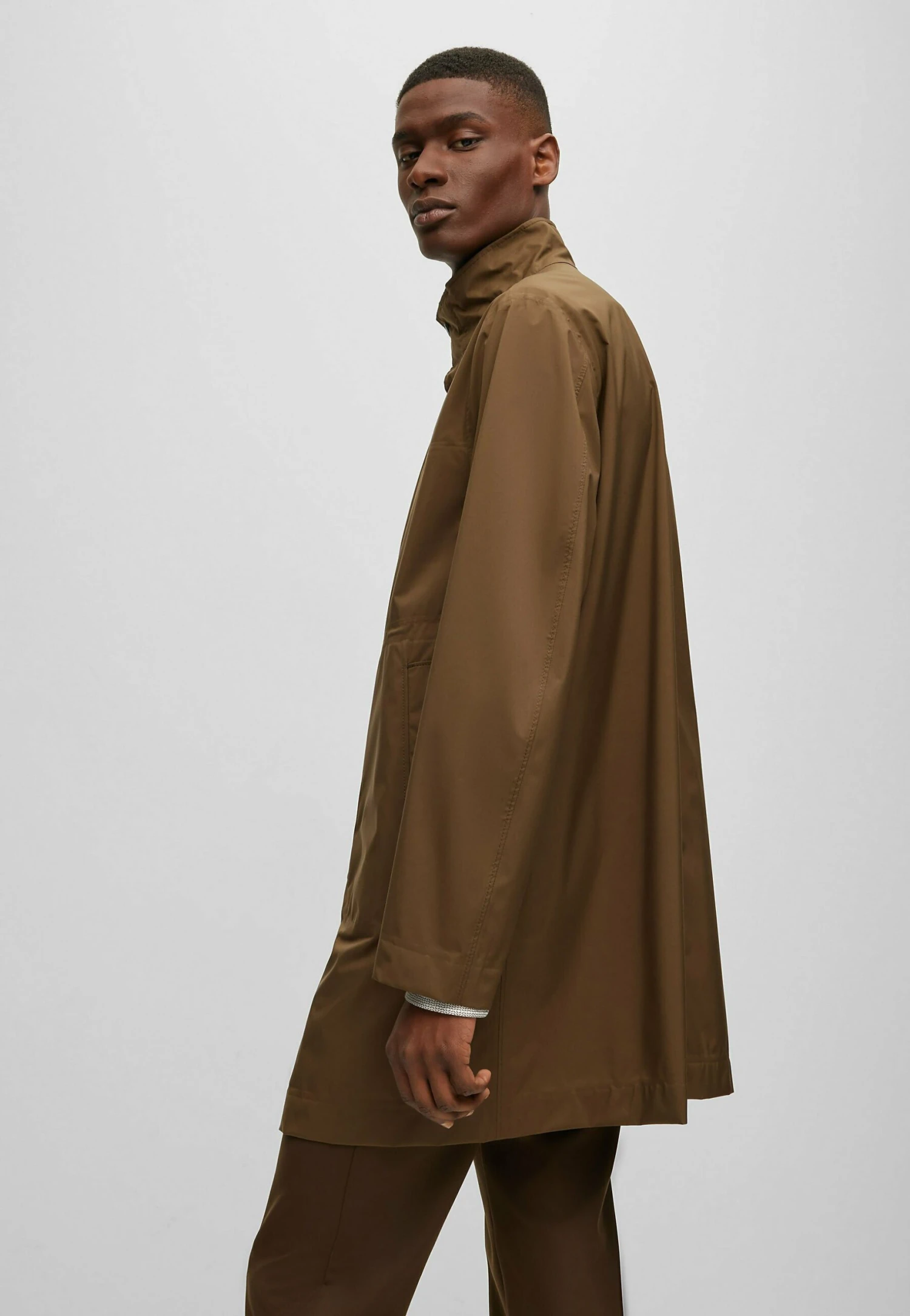 Boss Short Coat - Dunkelgrün Fünf 4 Boss Short Coat - Dunkelgrün Fünf - Image 4