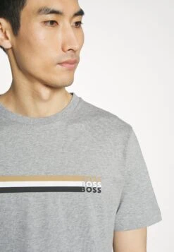 Boss Tiburt - Print T-Shirt - Silver -Boss Sales Store 30c30e76dd134ff2bedd10810e88bc5e