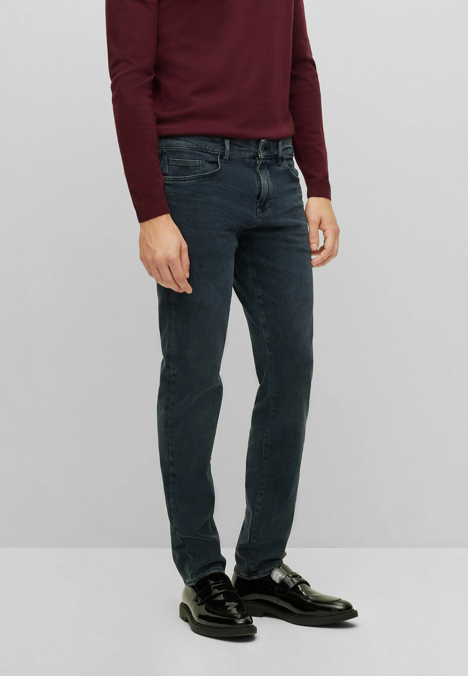 Boss Slim Fit Jeans - Dark Blue Thirteen 1 Boss Slim Fit Jeans - Dark Blue Thirteen