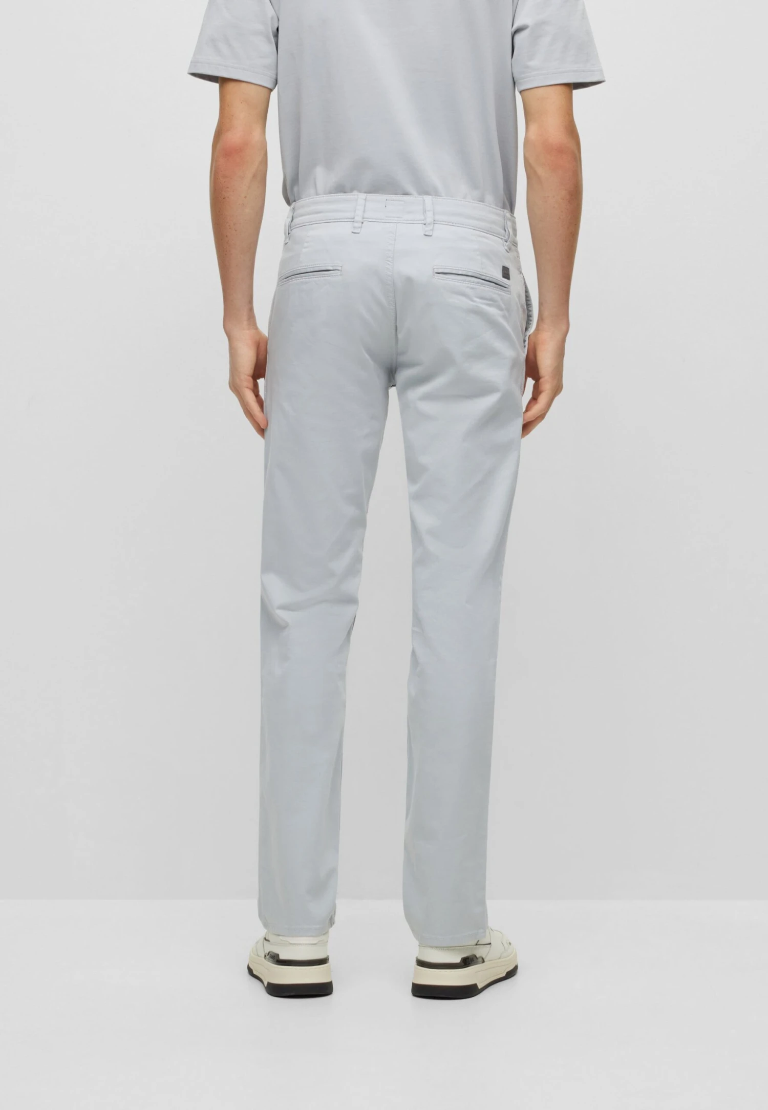 Boss Chinos - Light/Pastel Grey 4 Boss Chinos - Light/Pastel Grey - Image 4