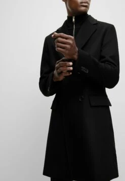 Boss H-Hyde-Db-Flaps - Classic Coat - Black One -Boss Sales Store 38fa5bc0b79843c4ba7a373b357c2374