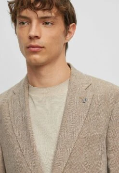 Boss H-Hutson-Elbow - Blazer Jacket - Beige -Boss Sales Store 3917e8a2058e426ba7fc98abc212ffca