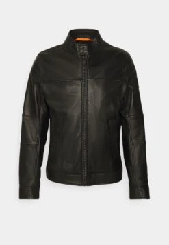 Boss Josep - Leather Jacket - Black -Boss Sales Store 391da9d11da7446088b30575039f966f