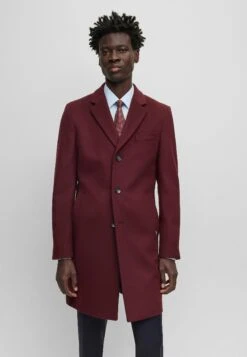 Boss H-Hyde-234 - Classic Coat - Dark Red Four