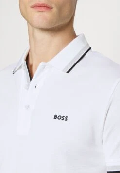 Boss Paddy Curved - Polo Shirt - White -Boss Sales Store 418dde323c534e749a3dedb229c9182d