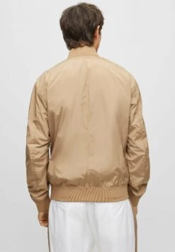 Boss Coltrane - Bomber Jacket - Beige -Boss Sales Store 434c3086281d4cf5bc78dd1833295642