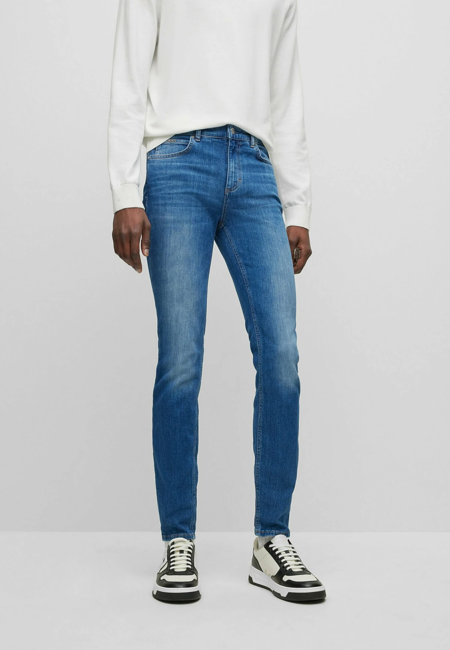 Boss Slim Fit Jeans - Open Blue 1 Boss Slim Fit Jeans - Open Blue