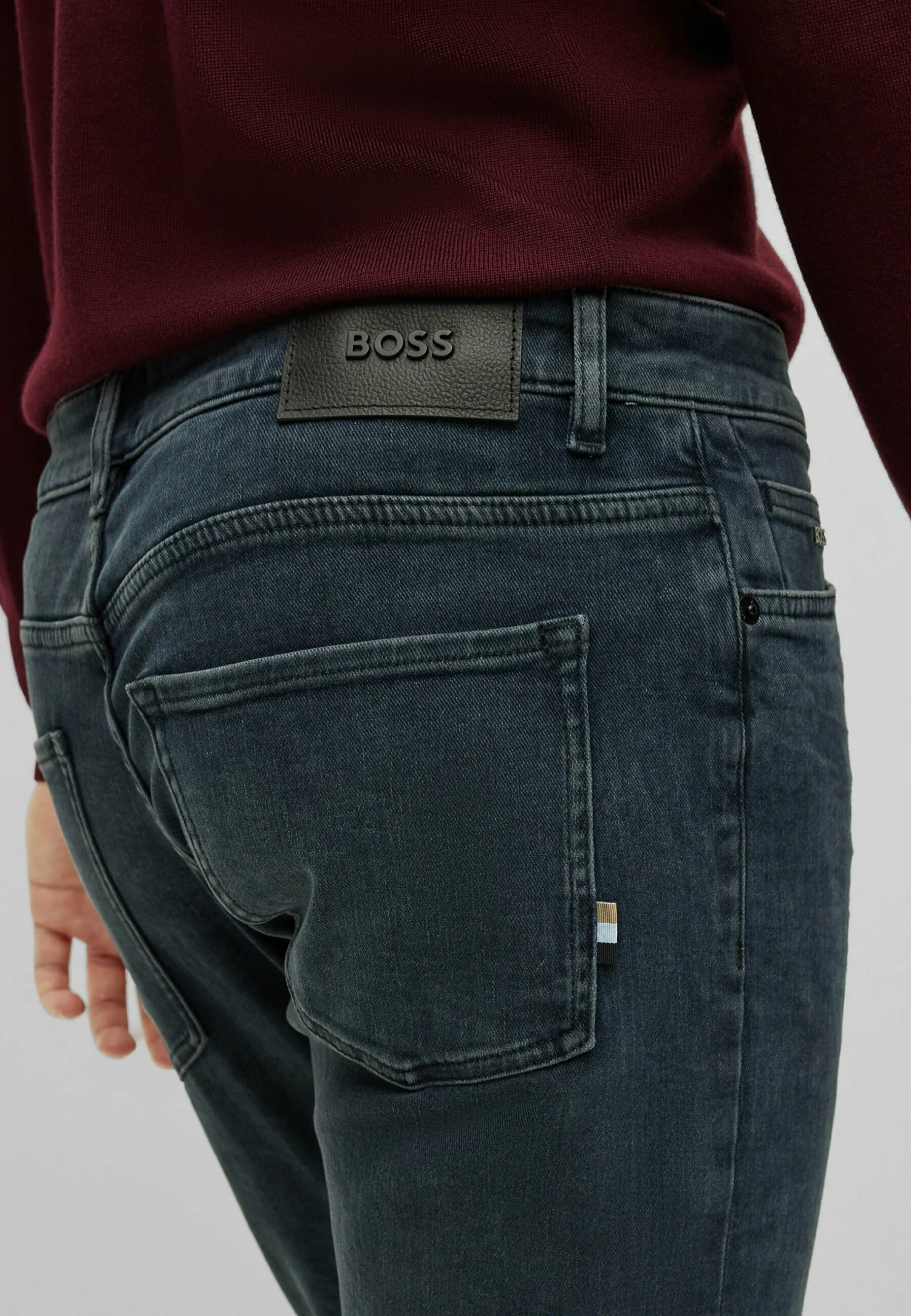 Boss Slim Fit Jeans - Dark Blue Thirteen 4 Boss Slim Fit Jeans - Dark Blue Thirteen - Image 4