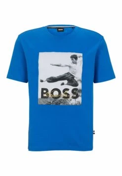 Boss X Bruce Lee T_Lee - Print T-Shirt - Blue Seven 11 Boss X Bruce Lee T_Lee - Print T-Shirt - Blue Seven -Boss Sales Store 50034e2712ec49d18a302b1cece00bcb