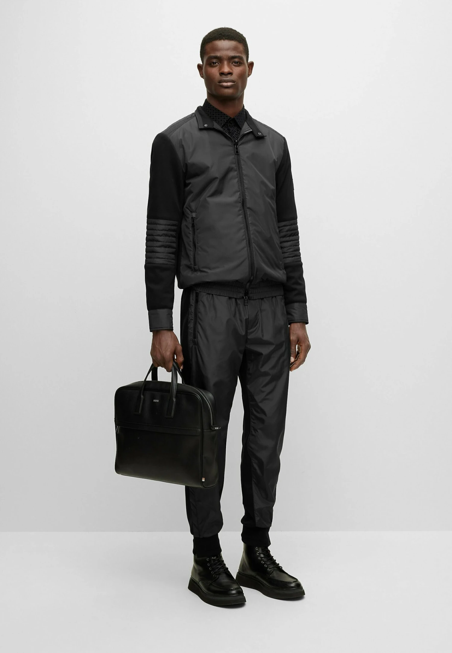 Boss Shepherd- Bomber Jacket - Black One 2 Boss Shepherd- Bomber Jacket - Black One - Image 2