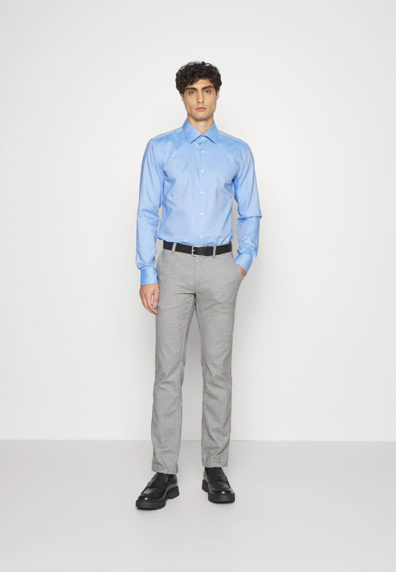 Boss Hank- Formal Shirt - Light Pastel Blue 2 Boss Hank- Formal Shirt - Light Pastel Blue - Image 2