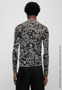 Boss X Keith Haring T_Strokes - Long Sleeved Top - Black One -Boss Sales Store 5fed17265ef64842aba7328c00df6b7d