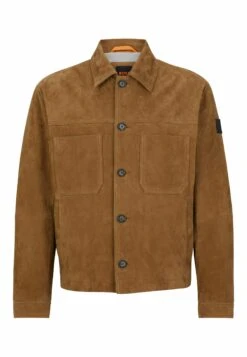 Boss Leather Jacket - Open Beige -Boss Sales Store 629dc24b24e04842b860b59ef5c20e7a