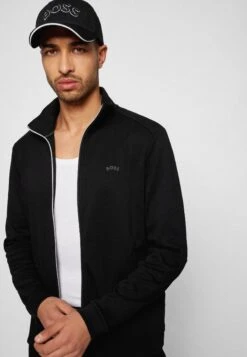 Boss Skaz Curved - Zip-Up Sweatshirt - Black -Boss Sales Store 6474c52fb21c470bb0f7f1af57bd0740