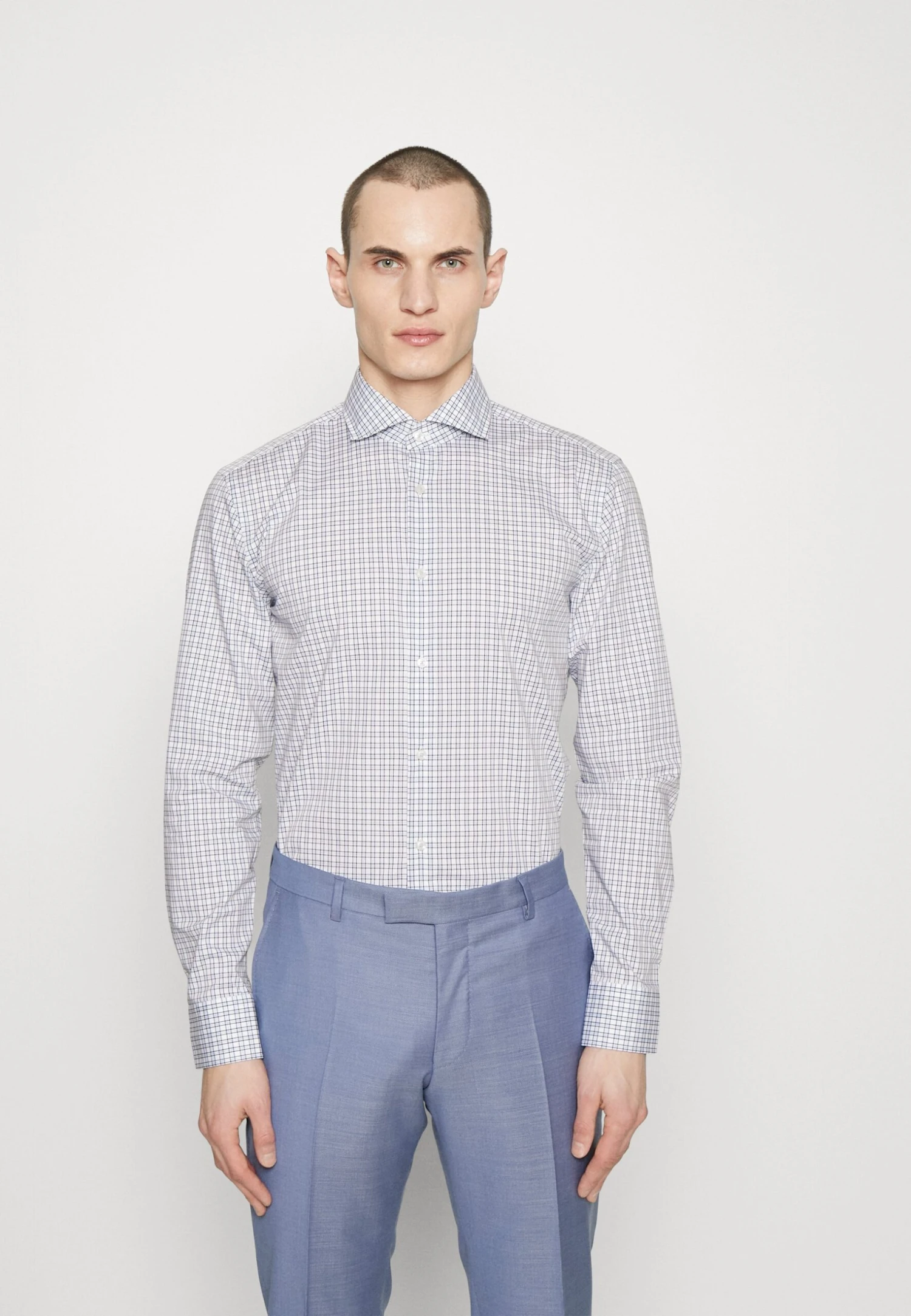 Boss Hank Spread - Formal Shirt - Navy 1 Boss Hank Spread - Formal Shirt - Navy