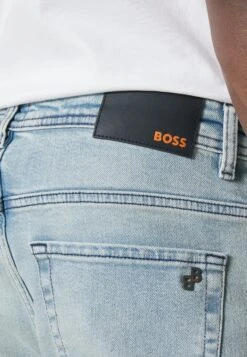Boss Taber Zip - Jeans Tapered Fit - Light Pastel Blue -Boss Sales Store 65f63d32a45b41e2ba5d558523c8e493