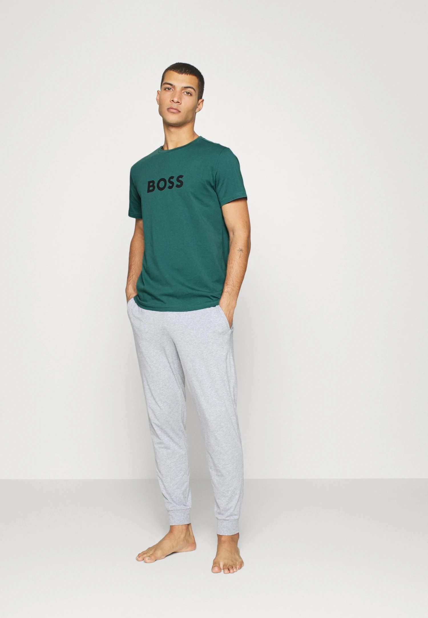 Boss Pyjama Top - Open Green 2 Boss Pyjama Top - Open Green - Image 2