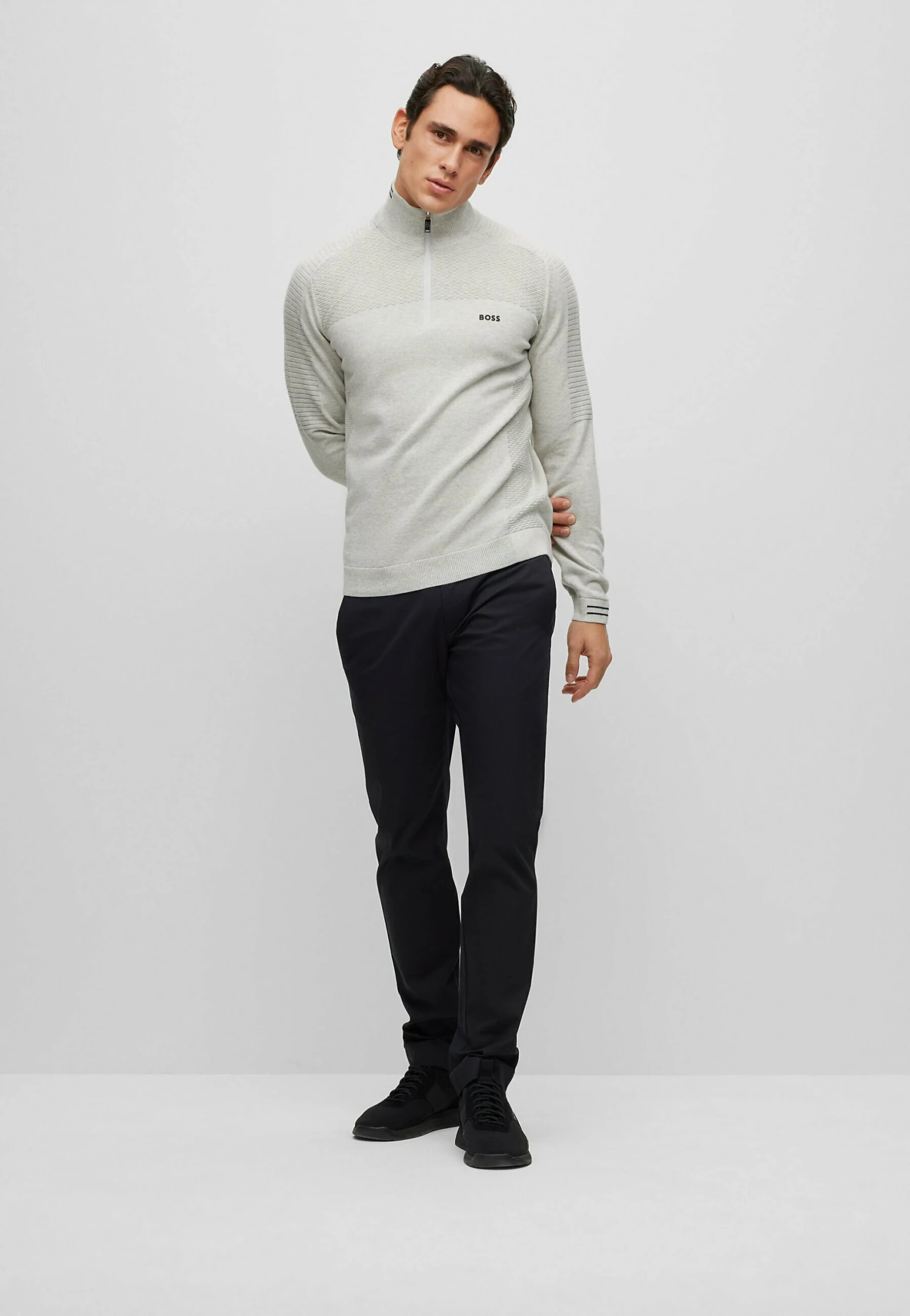 Boss Zolet - Jumper - Light Grey Seven 2 Boss Zolet - Jumper - Light Grey Seven - Image 2