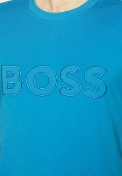 Boss Tiburt - Print T-Shirt - Bright Blue -Boss Sales Store 6774d6c075bd464ead8542ba770c4488