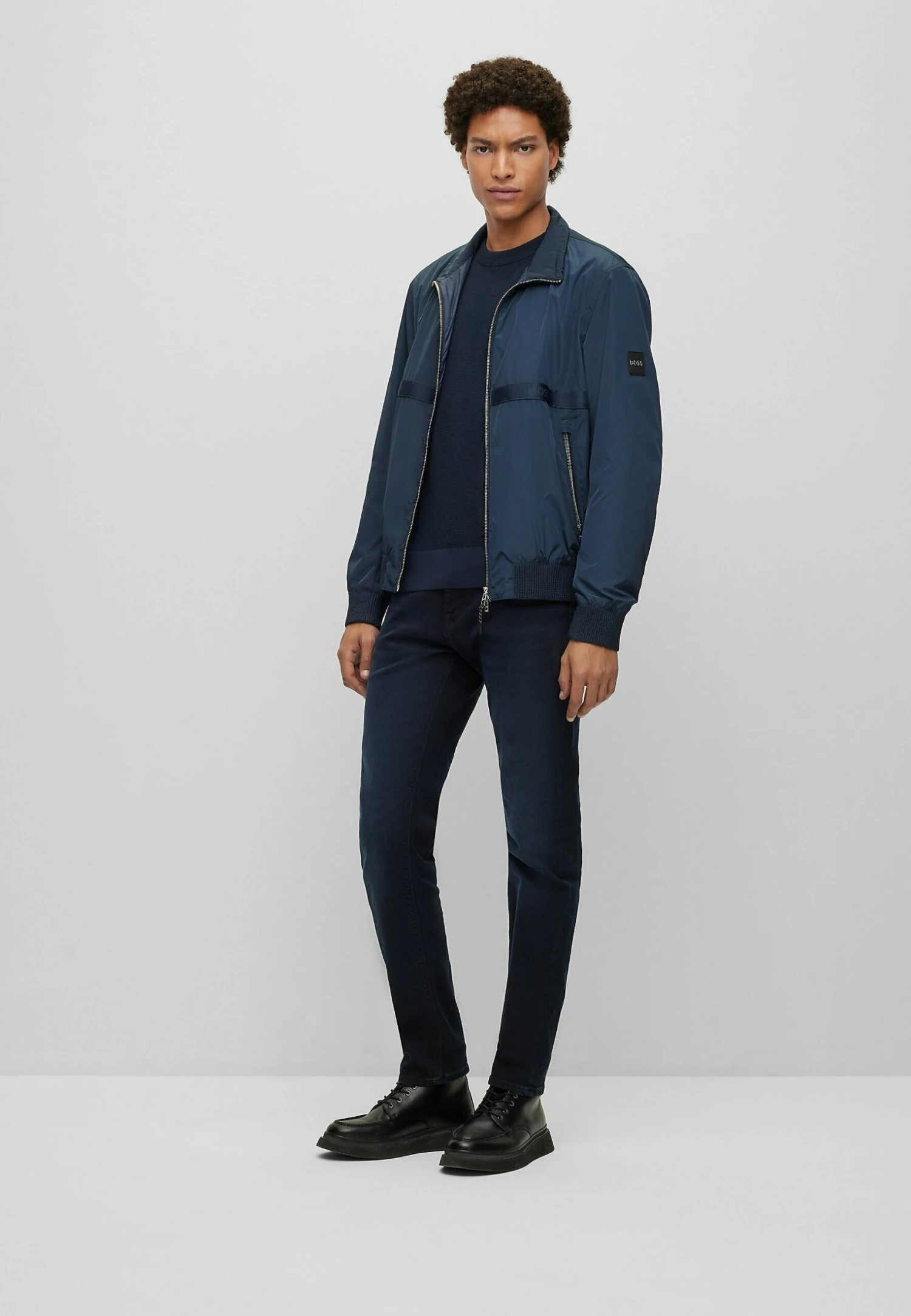 Boss Slim Fit Jeans - Dark Blue Three 2 Boss Slim Fit Jeans - Dark Blue Three - Image 2