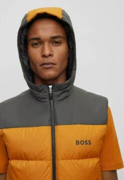 Boss V Hamar1 - Waistcoat - Dark Yellow Two -Boss Sales Store 6de6f800666240a1ad24fc18961425e3