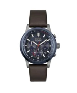 Boss Solgrade - Chronograph Watch - Brown/Blue 5 Boss Solgrade - Chronograph Watch - Brown/Blue -Boss Sales Store 6e2aab9406c346fda35168572739f57a