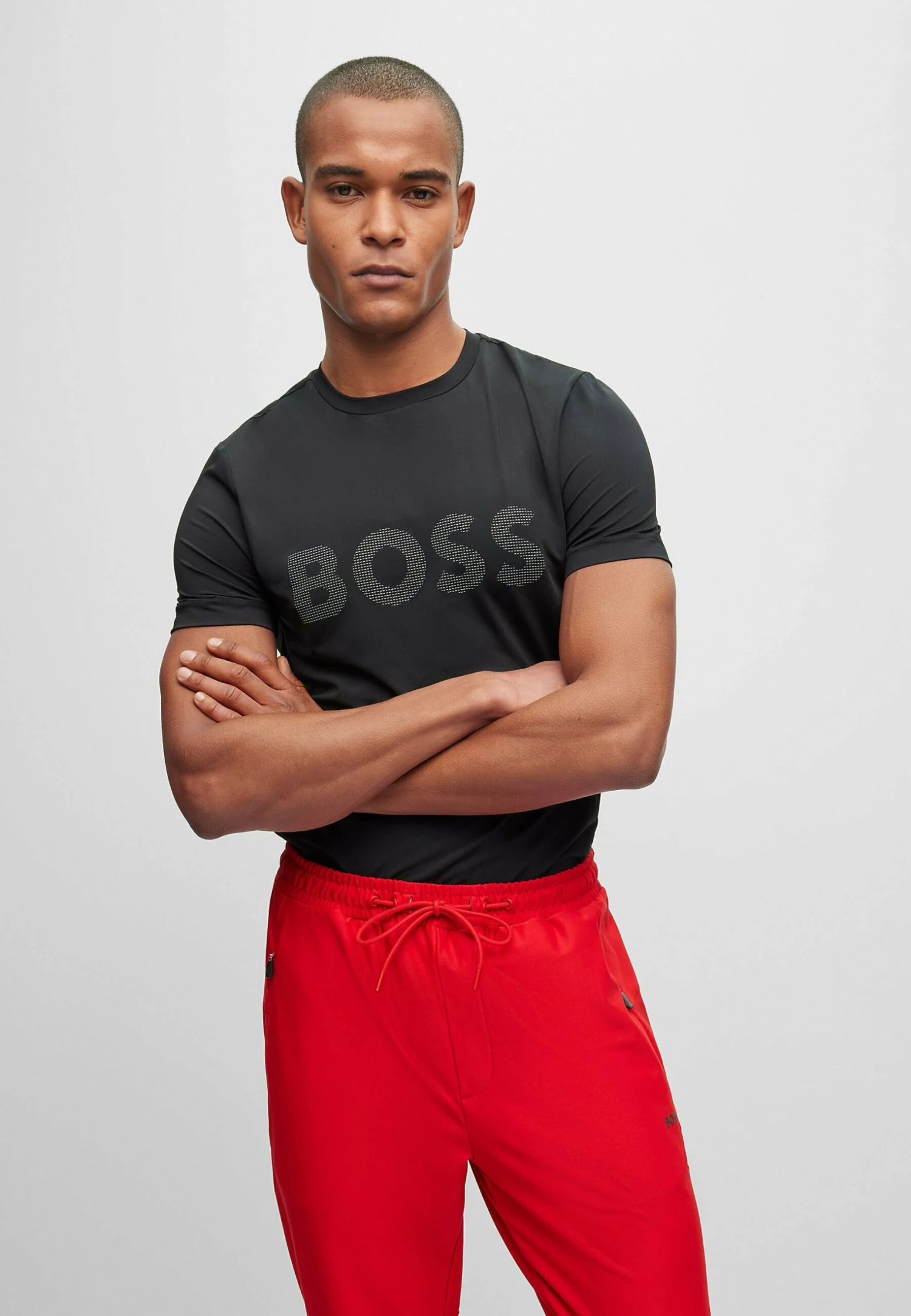 Boss Active - Print T-Shirt - Black One 1 Boss Active - Print T-Shirt - Black One