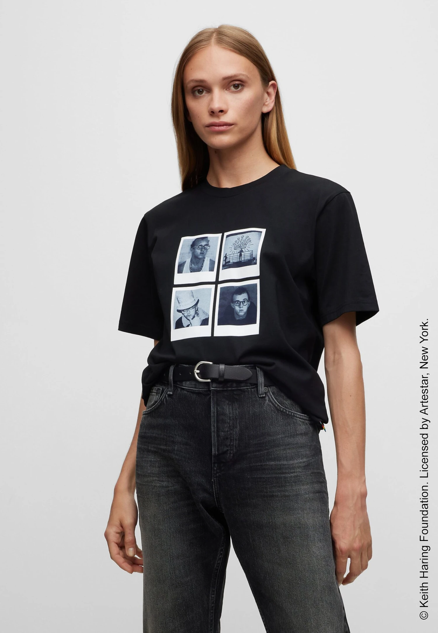 Boss X Keith Haring T_Pola - Print T-Shirt - Black One 2 Boss X Keith Haring T_Pola - Print T-Shirt - Black One - Image 2