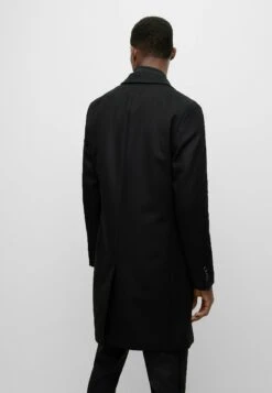 Boss H-Hyde-Db-Flaps - Classic Coat - Black One -Boss Sales Store 78cac2a9c1de4097bd93fb7c1cabfc54