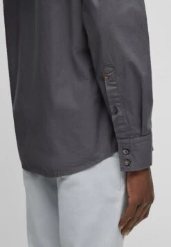 Boss Garment Dyed Popeline Regular Fit Shirt - Formal Shirt - Dark Grey -Boss Sales Store 7ab8630763e940439f406a32cf612f73