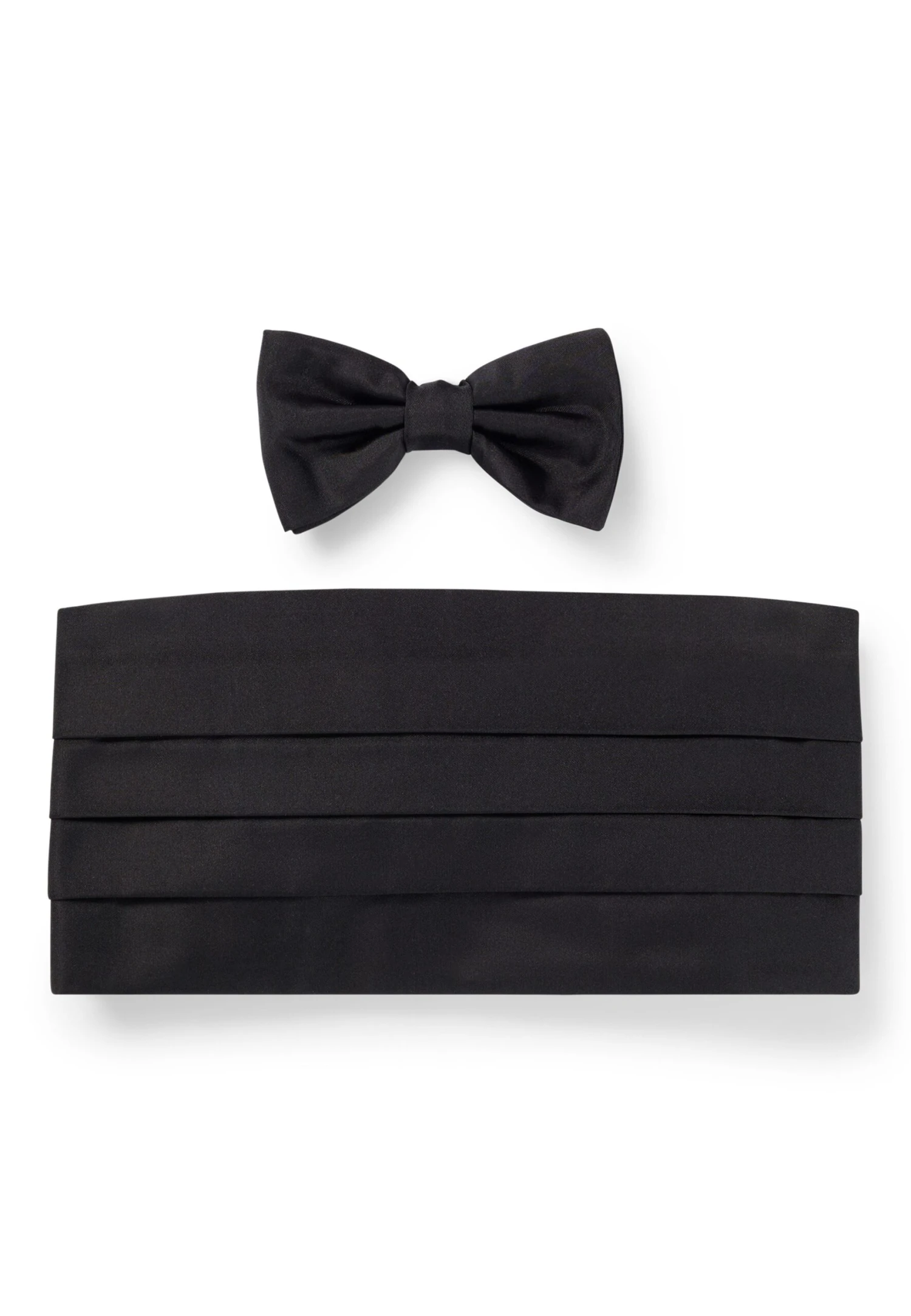 Boss Bow Tie And Cummerbund Set - Bow Tie - Black One 2 Boss Bow Tie And Cummerbund Set - Bow Tie - Black One - Image 2