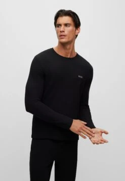 Boss Waffle Ls - Pyjama Top - Black Two