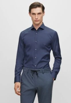 Boss P Hank Spread - Formal Shirt - Dark Blue Ten