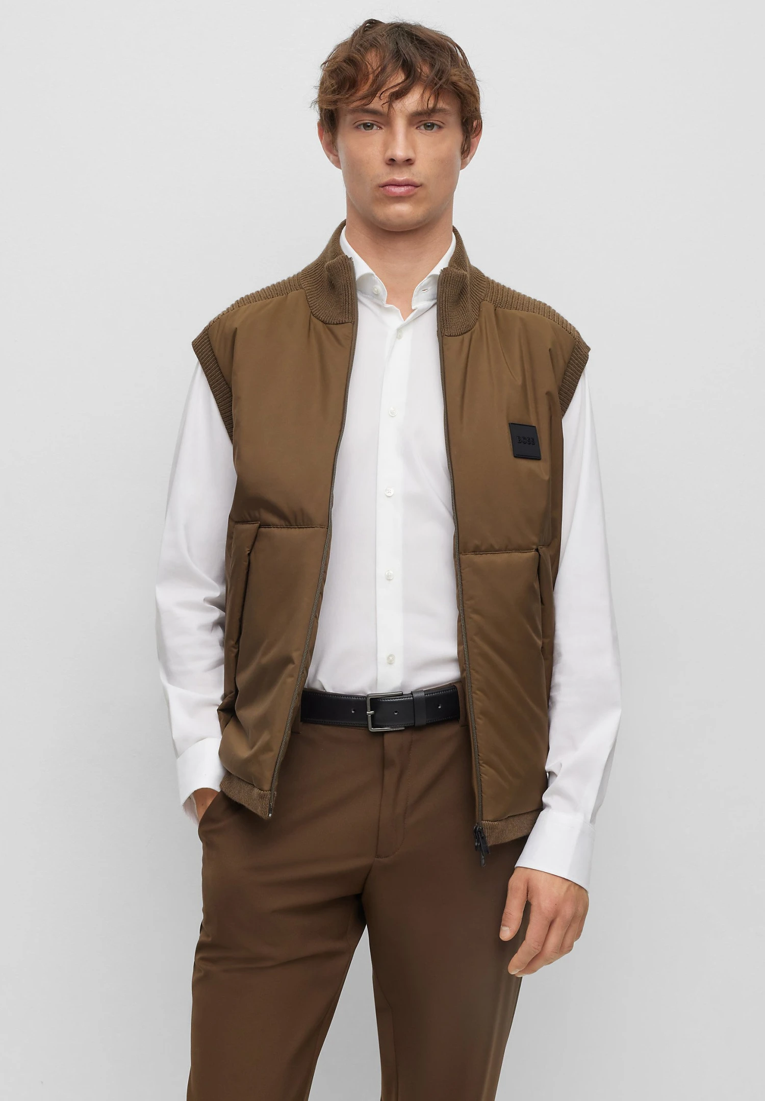 Boss P-Orbito - Waistcoat - Open Green 1 Boss P-Orbito - Waistcoat - Open Green