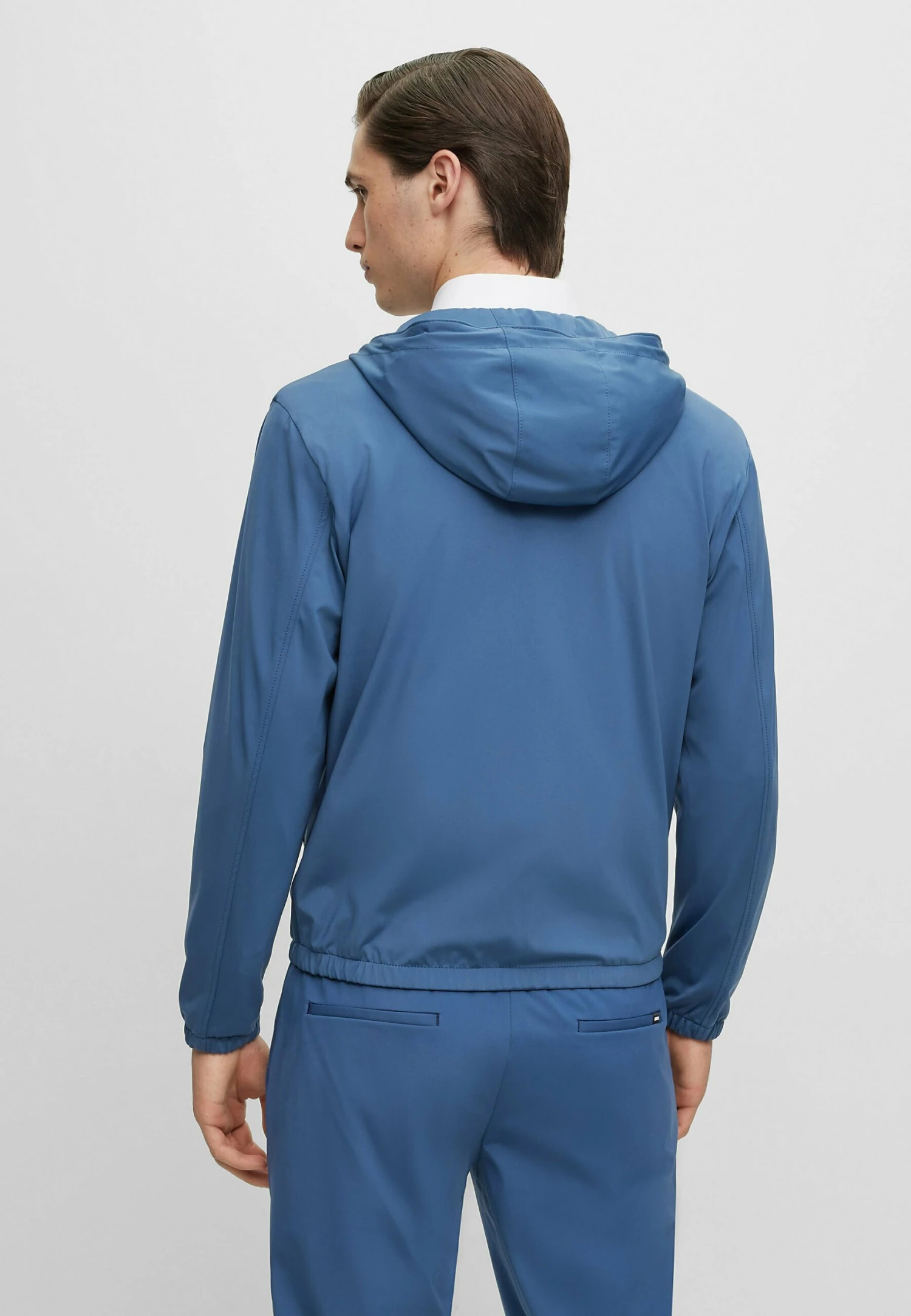 Boss Hanry - Summer Jacket - Open Blue Fifteen 3 Boss Hanry - Summer Jacket - Open Blue Fifteen - Image 3