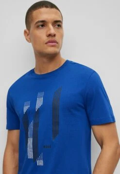 Boss Print T-Shirt - Blue Eighteen 8 Boss Print T-Shirt - Blue Eighteen -Boss Sales Store 8fe2931e9ee340f0b1d0baf0573e9695
