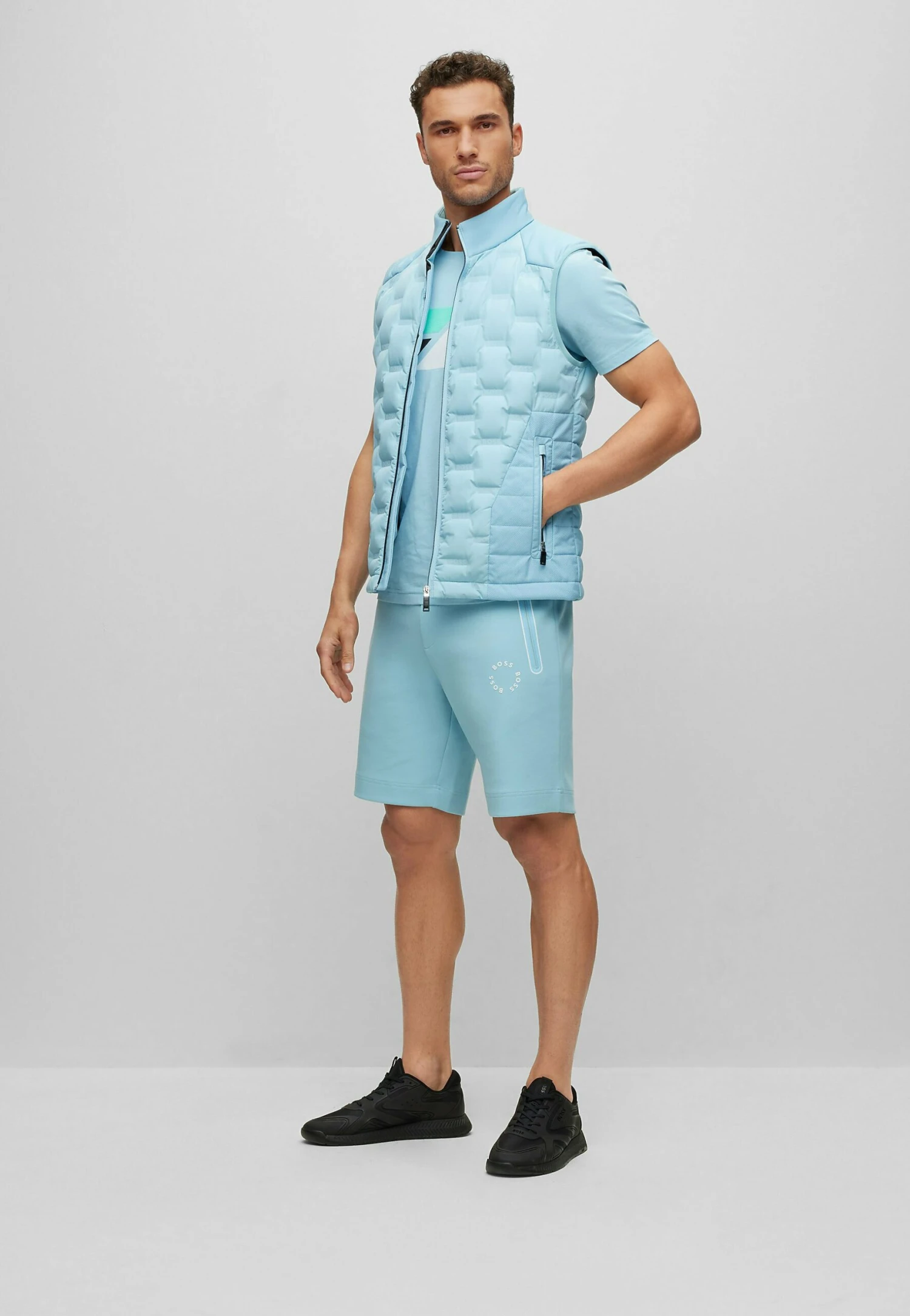 Boss V Hellion - Waistcoat - Light Blue One 2 Boss V Hellion - Waistcoat - Light Blue One - Image 2